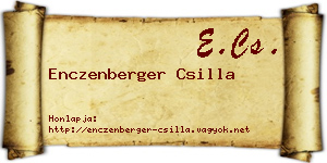 Enczenberger Csilla névjegykártya